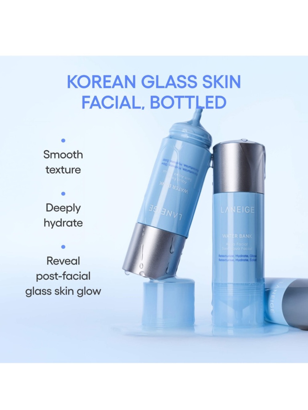 LANEIGE Water Bank Aqua Facial 30ml Serum with Sleeping Masks – Cica & Water - Picture 9 of 12